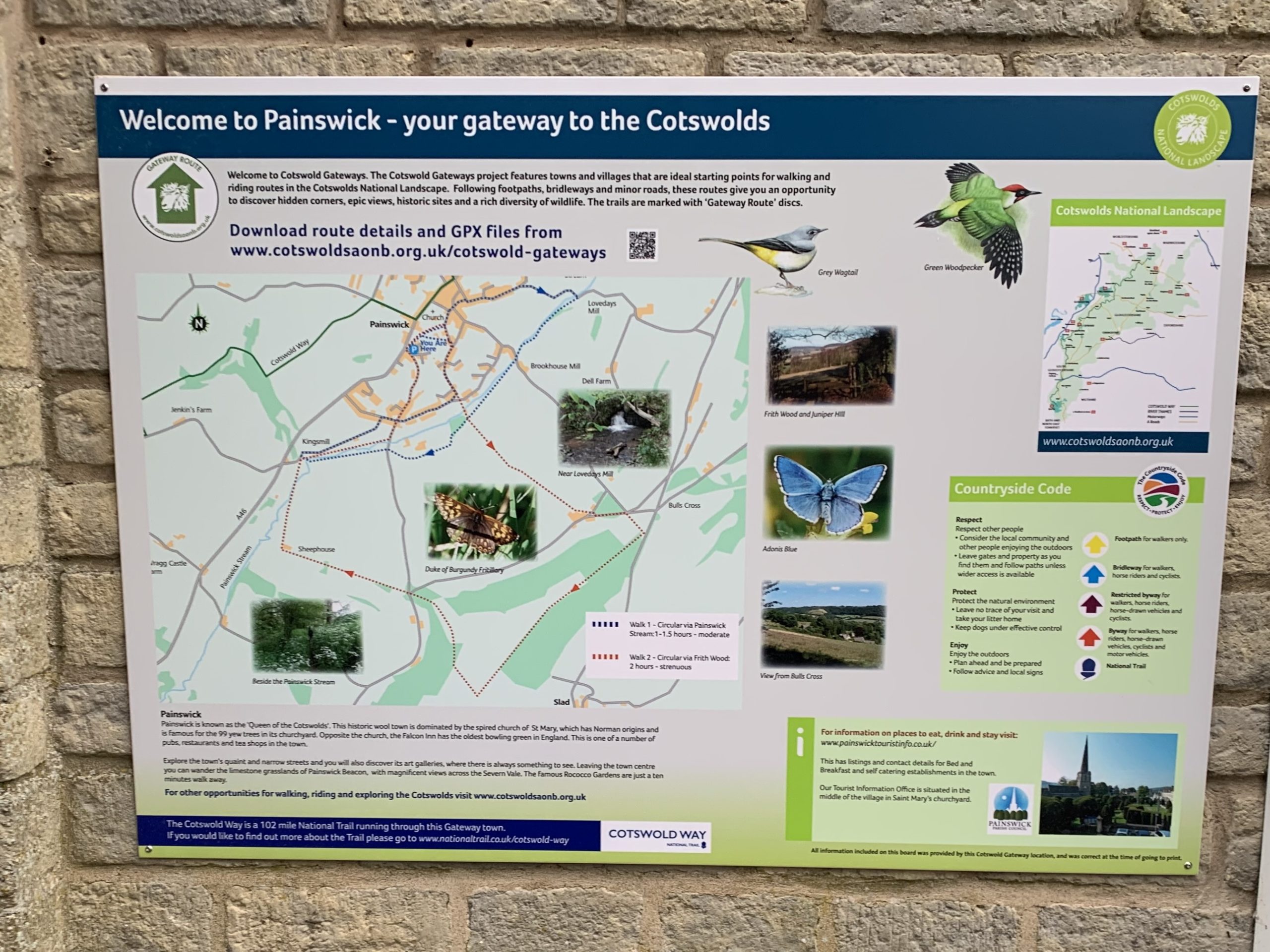 Image show interpretation panel in Painswick