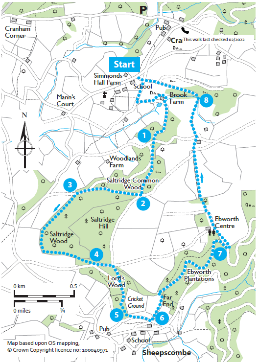 Cranham via Sheepscombe circular