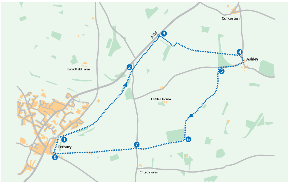 Tetbury circular via Ashley (Cotswold Gateway)