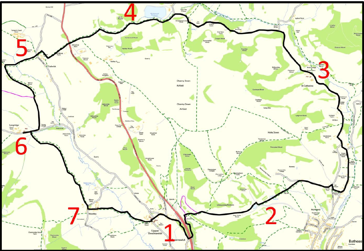 Upper Swainswick Circular (Timsbury Walk 8)