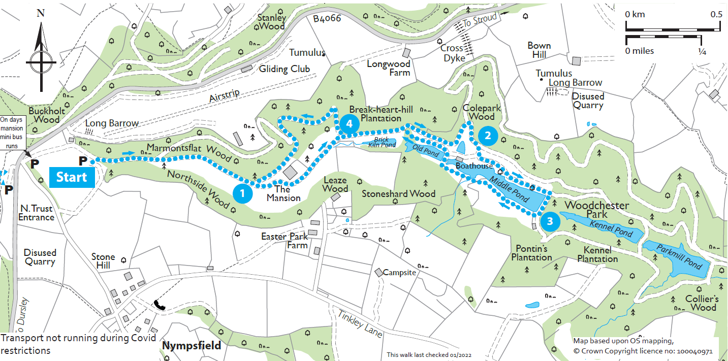 Woodchester Mansion and woodland walk - Miles without Stiles