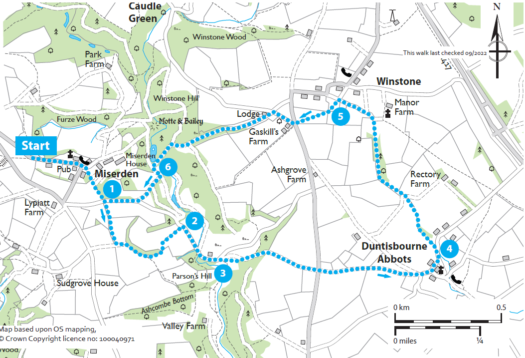 Miserden, Duntisbourne and Winstone