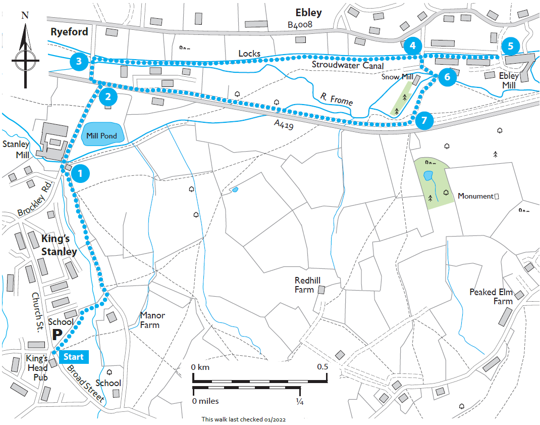 King's Stanley to Ebley Mill - Miles without Stiles
