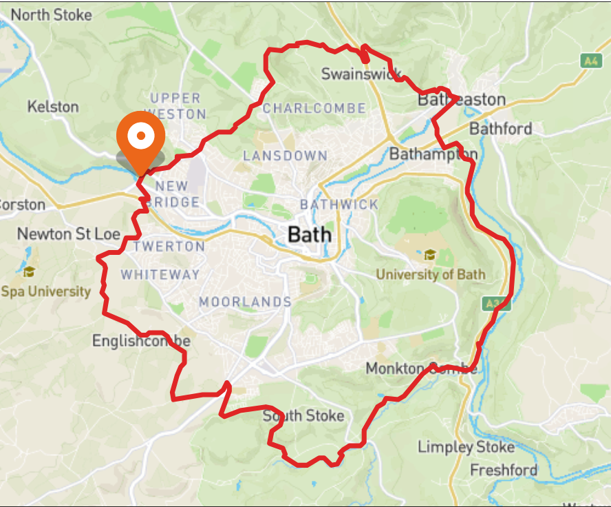 Circuit of Bath Official way marked route