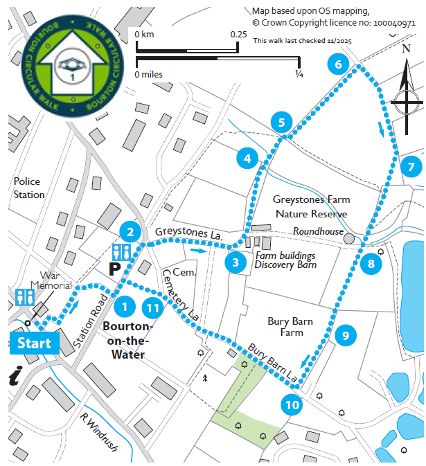 Farm, ramparts and roundhouse (Bourton on the Water Circular Walk 1)