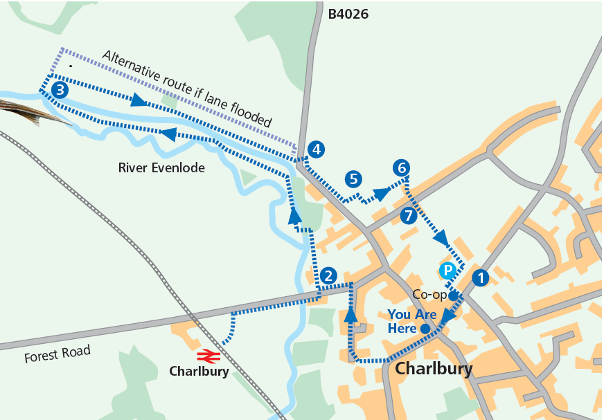 Circular via Mill Field (Cotswold Gateway Charlbury Walk 1)