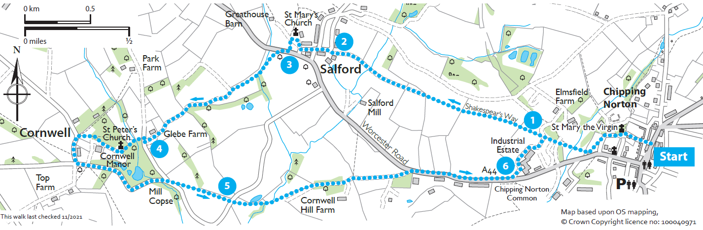 Chipping Norton to Salford and Cornwell