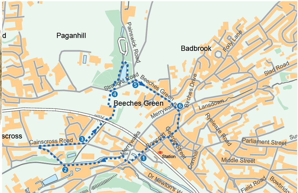Circular via Canal and Stratford Park (Cotswold Gateway Stroud Walk 2)