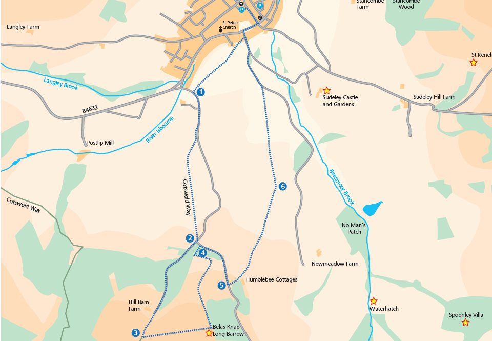 Winchcombe to Belas Knap Long Barrow (Cotswold Gateway Winchcombe Walk 5) - Circular Walk