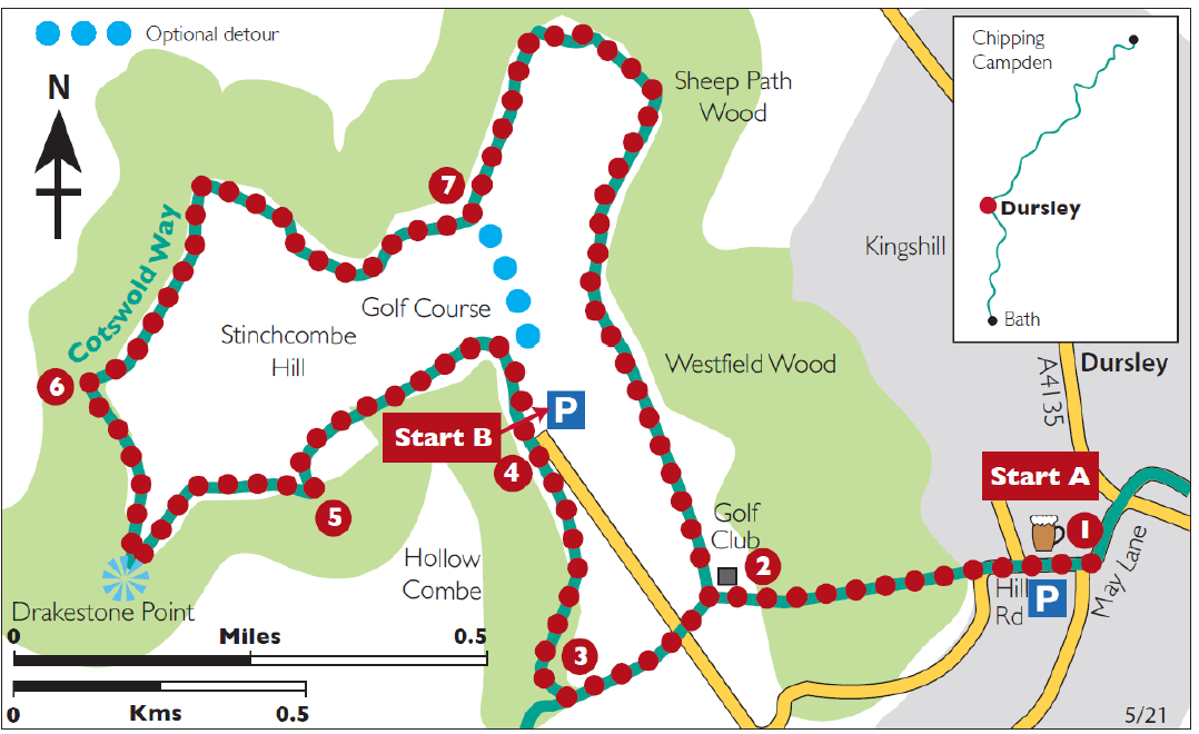 Korean Friendship Trail - Stinchcombe Hill - Cotswold Way Circular Walk