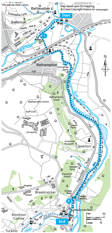 Batheaston to Brassknocker Basin (Circuit of Bath Walk 2)