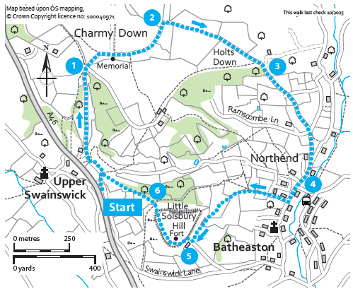 Charmy Down up, down and over (Bathscape Walk 7)