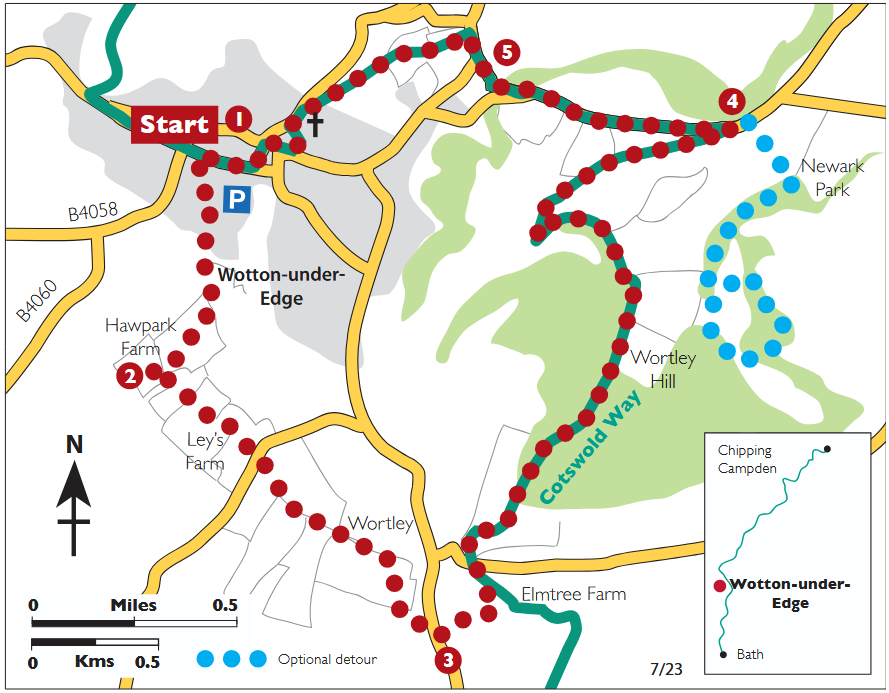 Wotton-under-Edge - Cotswold Way Circular Walk