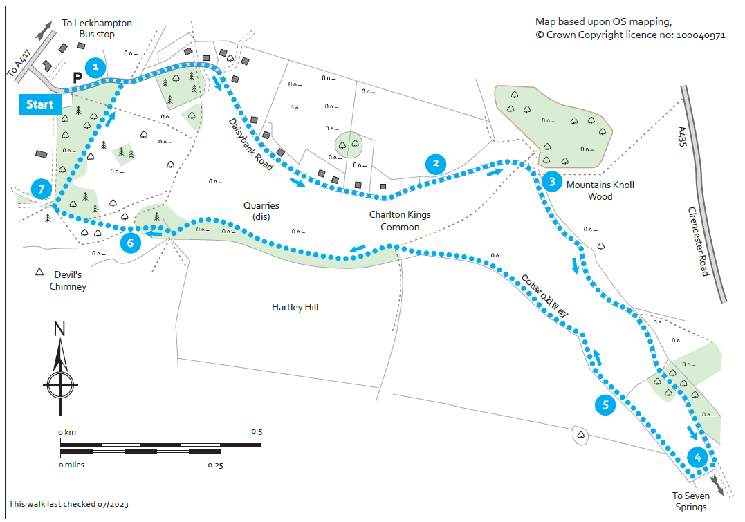 Leckhampton Hill,  Charlton Kings Common - Miles without Stiles