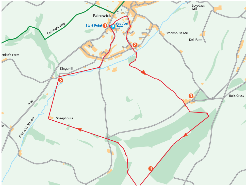 Circular walk up to Frith Wood (Cotswold Gateway Painswick Walk 2)
