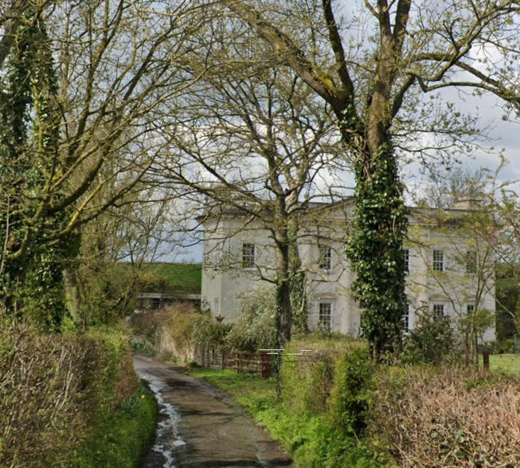 Courts and farms below the escarpment near Wotton-under-Edge