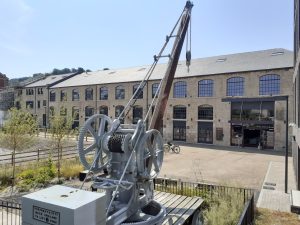 Photo is of the restored crane in Bath. Photo credit: Varian Tye