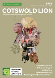 Image is the front cover of Cotswold Lion magazine, issue 55.