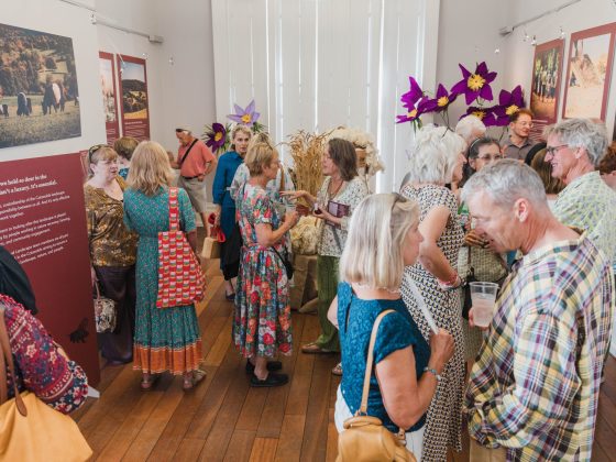 Image shows guests attending the 60 year celebration of Cotswolds National Landscape. Photo by Ben Arthur.